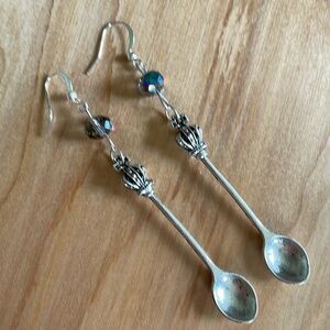 Silver Spoon Earrings